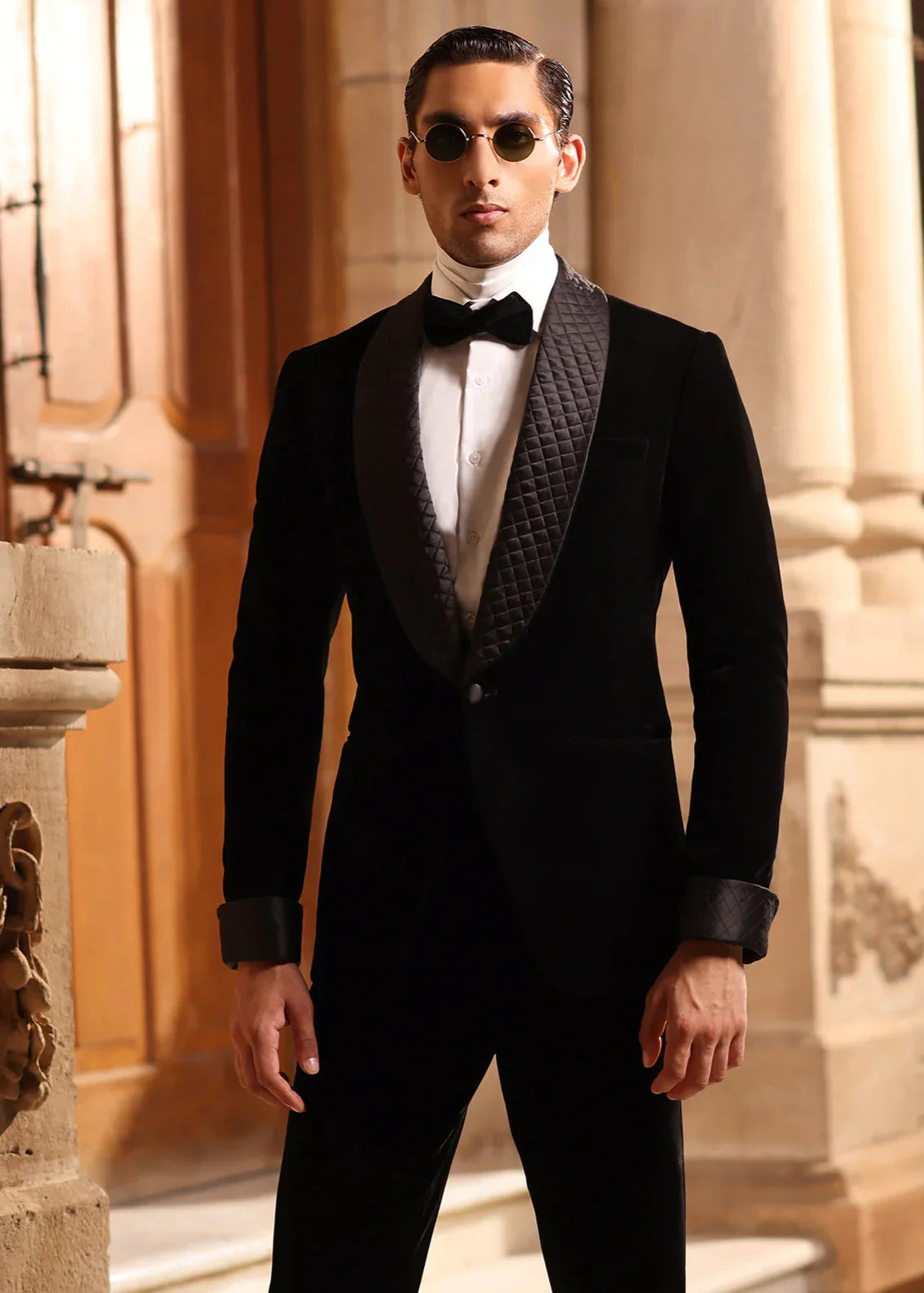 Black Shawl Lapel Tuxedo Blazer Suit